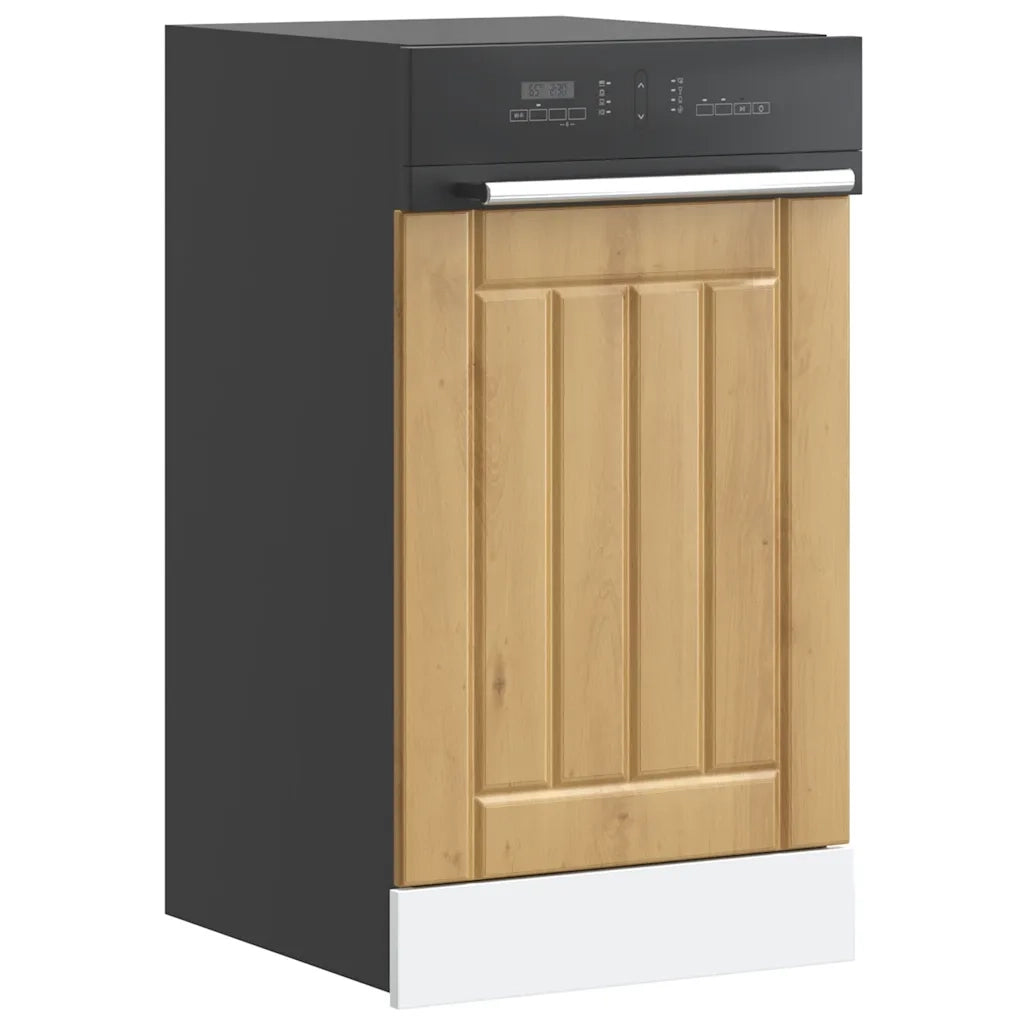 Pannello Lavastoviglie Rovere Artigianale Legno Multistrato 853896