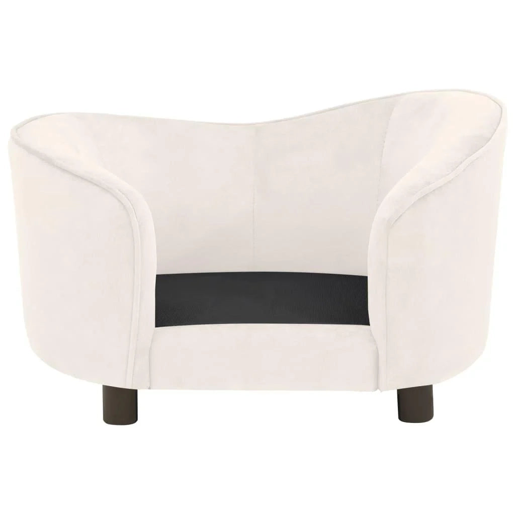 Divano per cani 69 cm peluche crema 02_0000134