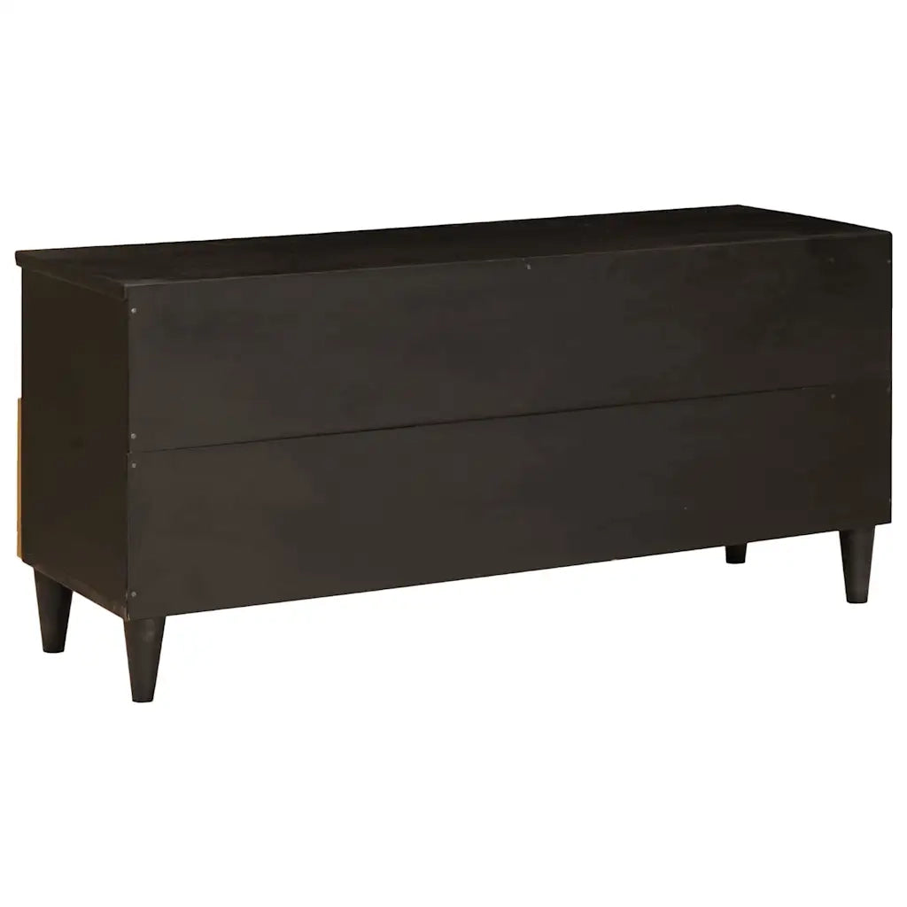 Mobile TV-Credenza per TV-Console TV Nero e Oro 100 x 33 x 46 cm Legno multistrato 987338