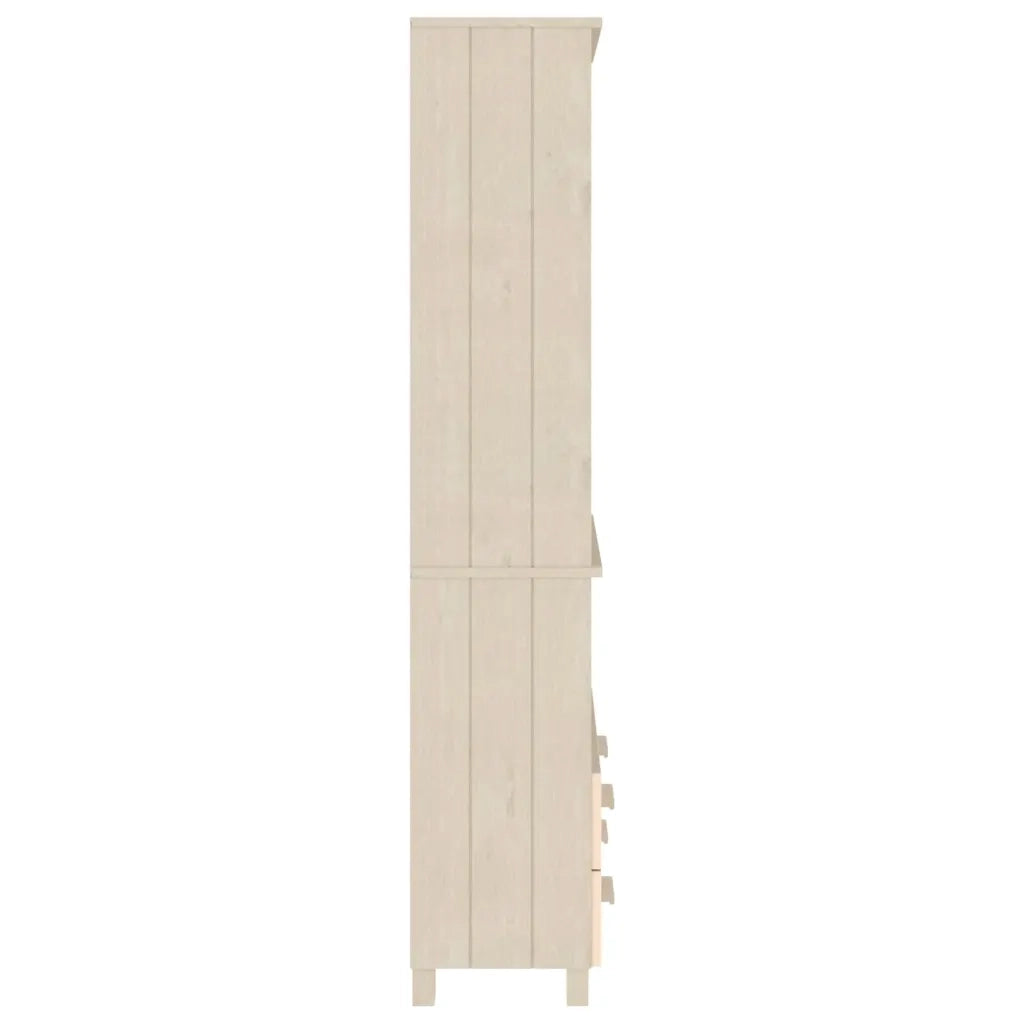 Credenza HAMAR in Legno Massello di Pino Marrone 3100934
