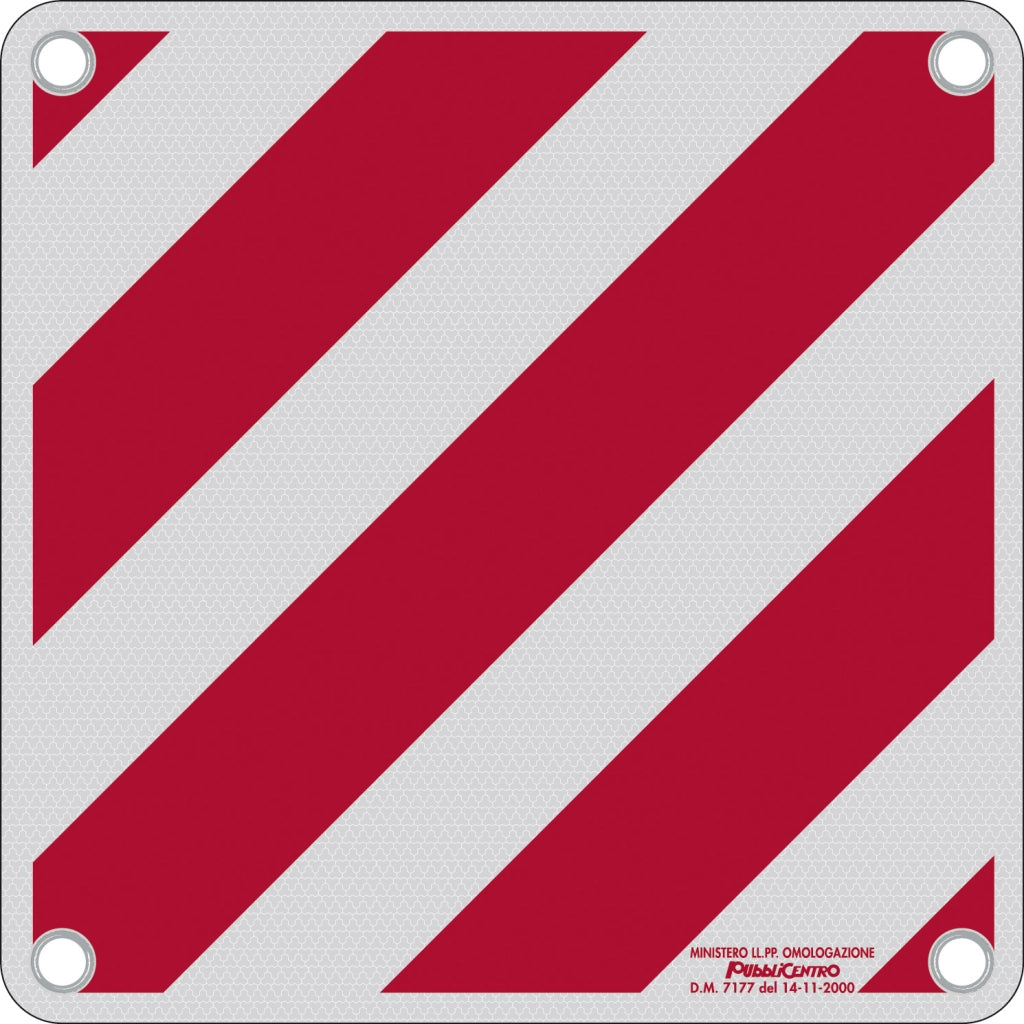 CARTELLO CARICO SPORGENTE ALLUMINIO 50X50 OMOLOGATO- 1,0 pz