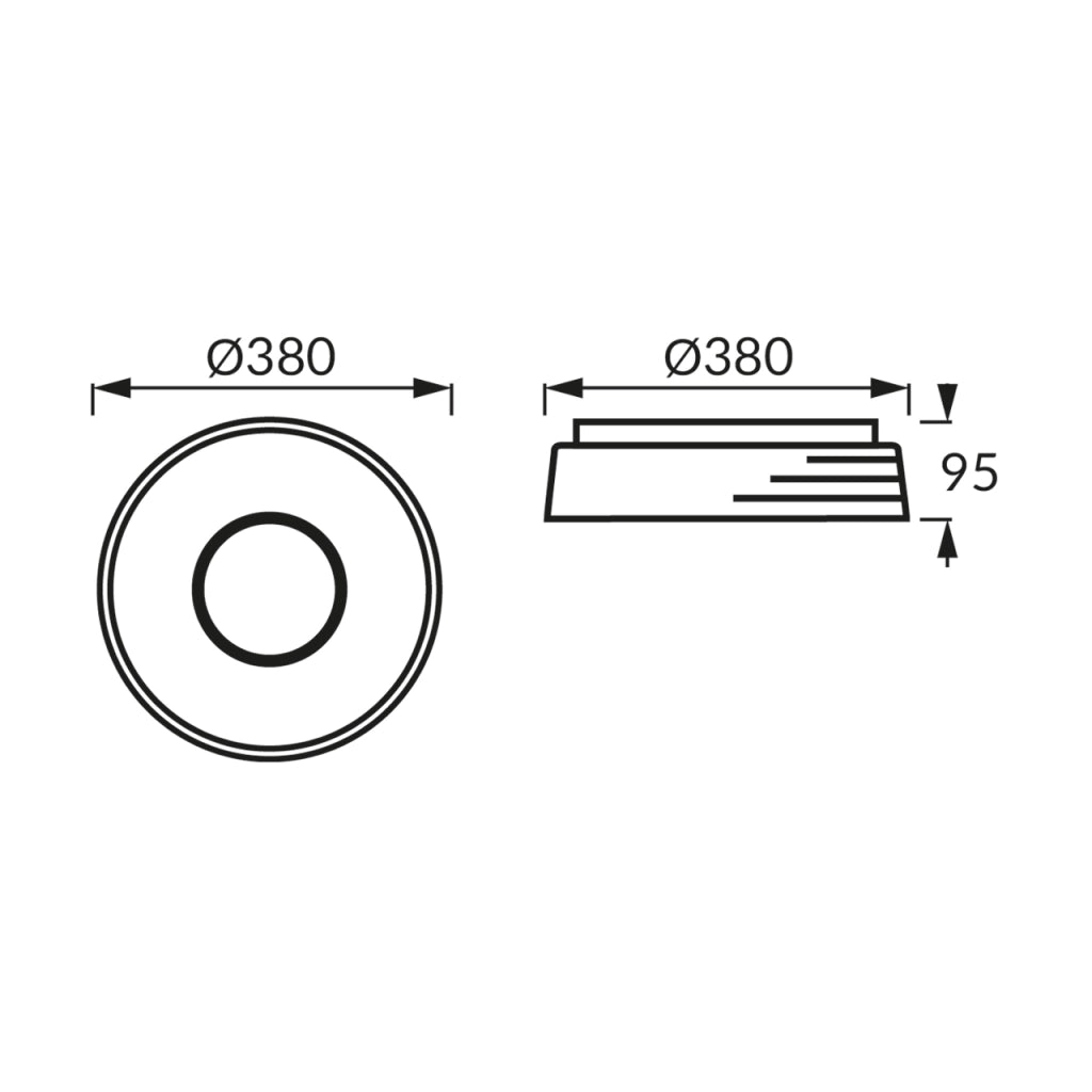 Plafoniera LED Struhm Librus nero-oro Ø38 24W 4200K