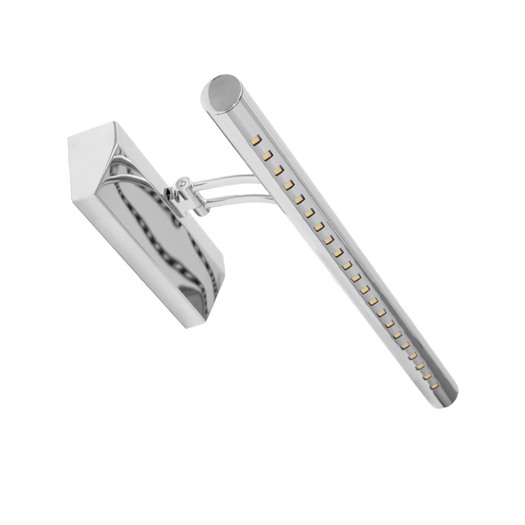Lampada Da Parete Da Bagno Led Sopra Specchio 5w 40cm APP364-1W Cromo
