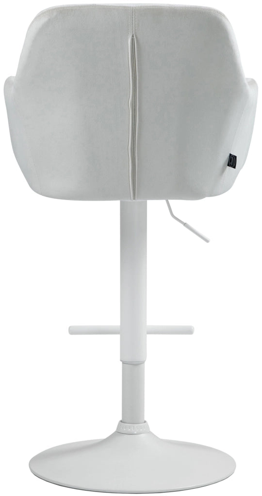 Barhocker Natoma Samt weiЯ