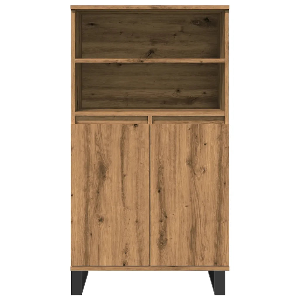 Credenza Rovere Artigianale 60x36x110 cm in Legno Multistrato
