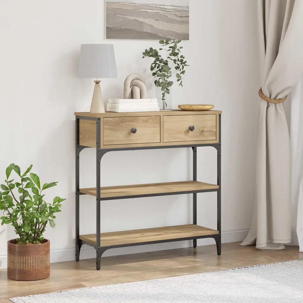 Tavolo consolle Rovere artigianale 72.5 x 25 x 75 cm 863520
