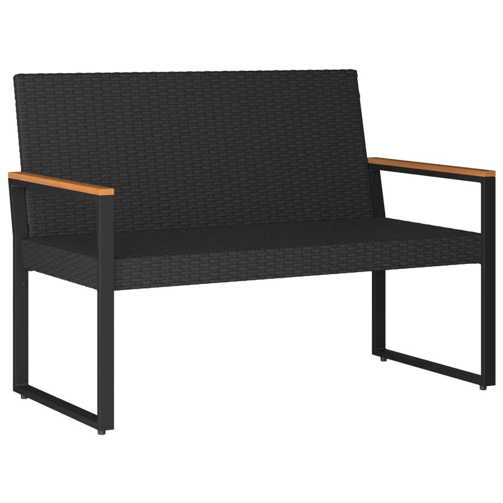 Panchina da esterno 2 -Seater 107 x 61 x 80 cm polyrattan 42025341