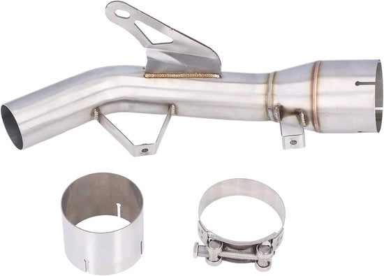 Sistema di Scarico in Acciaio Inox 304 - Termoresistente - Facile da Installare - Sostituzione per Z900 2017-2021 - Ispezione di Fabbrica - Materiale Duraturo - Tubo di Scarico