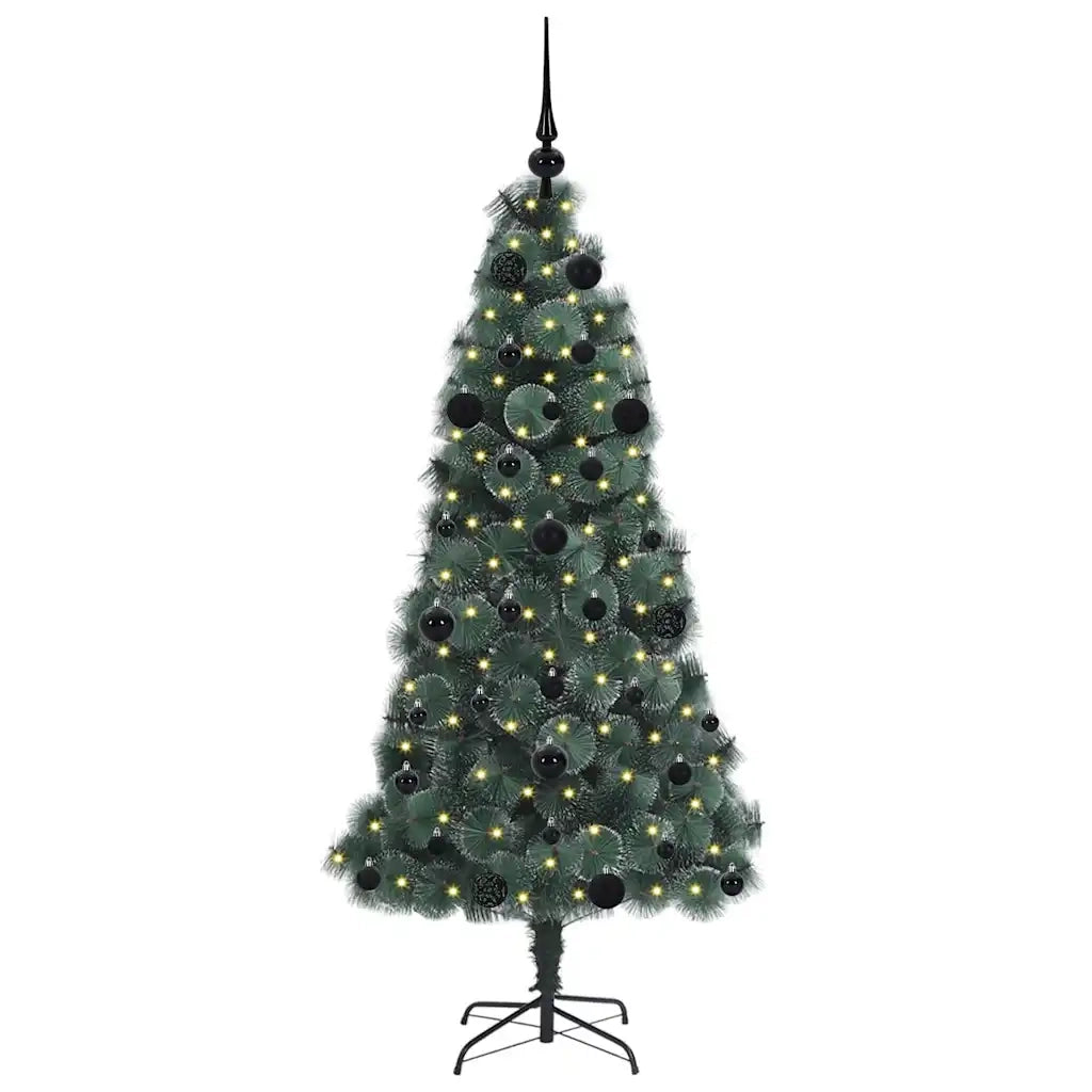 Albero di Natale artificiale pre-illuminato con set di palle 3396154