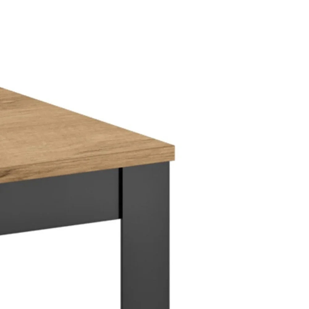 Tavolo da pranzo allungabile effetto rovere naturale naturale Moon 130-290x80 cm fino a 12 posti Made in Italy | Duzzle