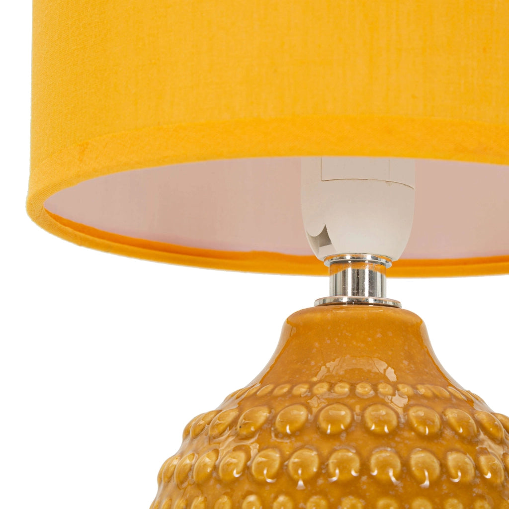 Bethel, Lampada da Tavolo Necessaria 1 Lampadina, Arancione