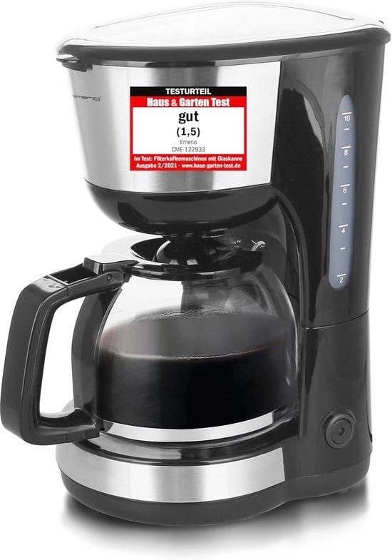 Macchina per il caffè in filtro 1,25 l - Fino a 10 tazze con filtro rimovibile e funzione anti-gocciolamento