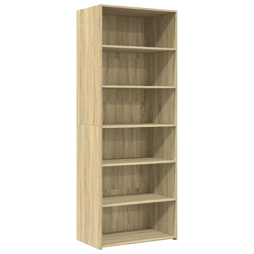 Buffet credenza cassettiera armadio mobile contenitore organizer cucina soggiorno salotto rovere Sonoma alto 70 x 41 x 185 cm legno ingegnerizzato marrone 02_0034202