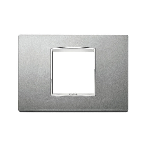 VIMAR EIKON - PLACCA CLASSIC 2M CEN ARGENTO MATT