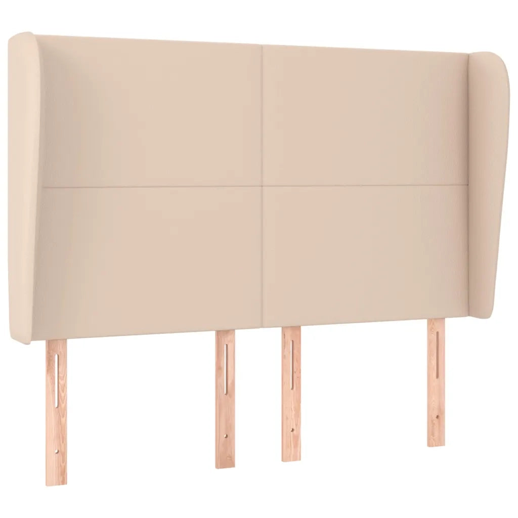 Testiera ad Orecchio Cappuccino 147x23x118/128 cm in Similpelle