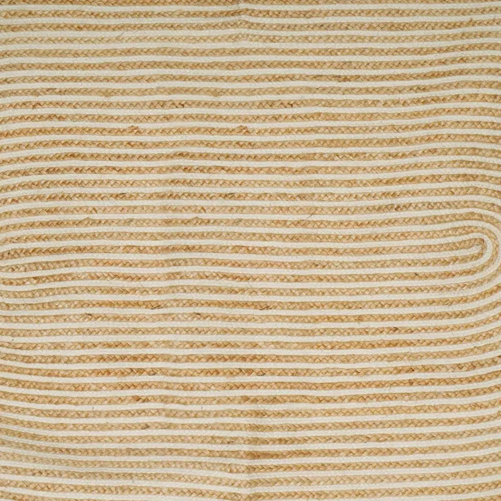 Tappeti per area Naturale e Bianco 122 x 183 cm Juta