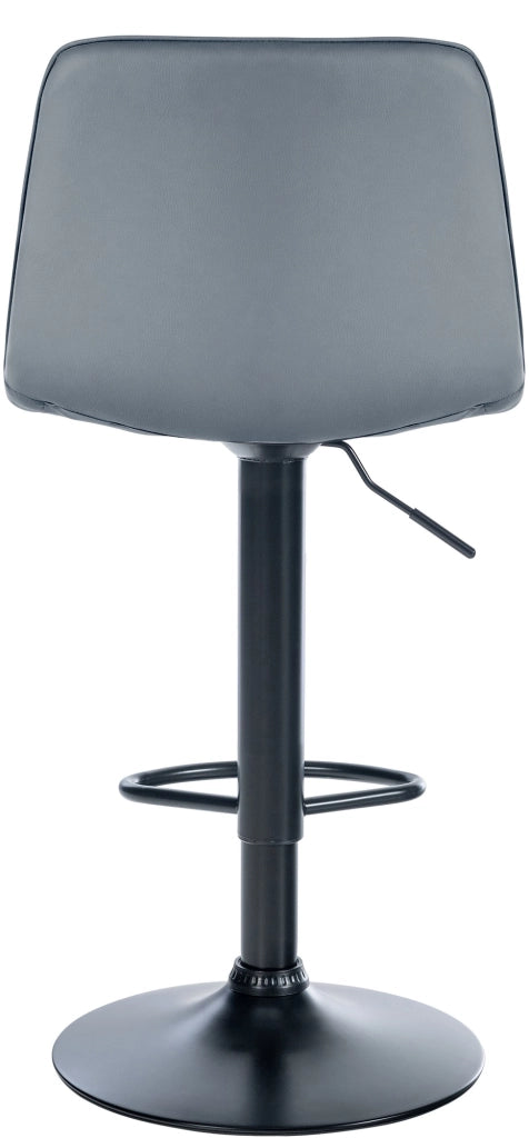 Sgabello da bar Lex in similpelle grigio,nero