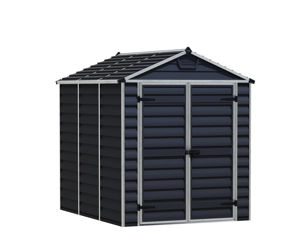 Casetta Da Giardino in Policarbonato Skylight  229X185X217 cm Grigio Scuro
