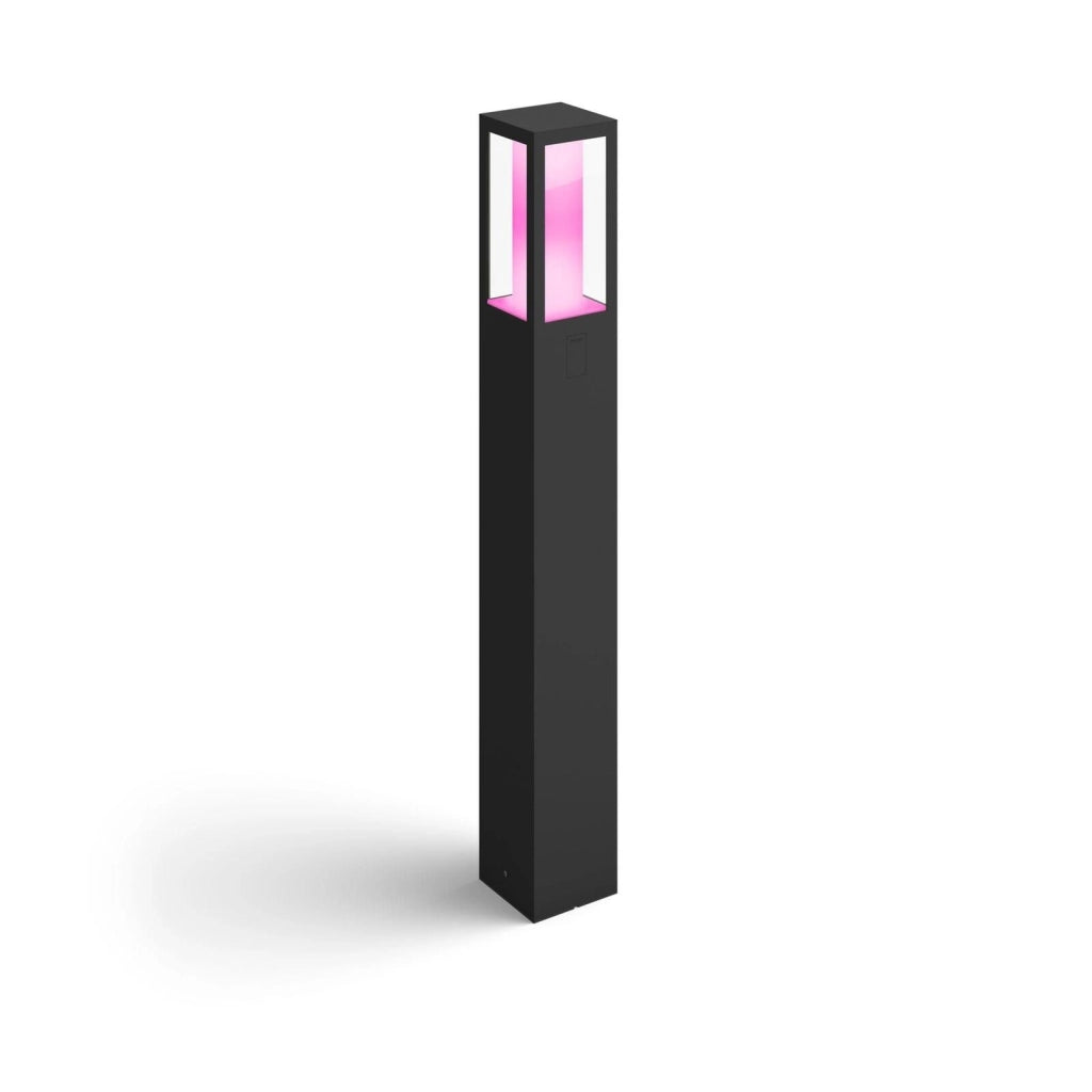 Philips by Signify 17432-30-P7 Lampione da esterni Impress Illuminazione su base-asta intelligente LED dimmerabile 2x8 W 1200 lm Bluetooth Zigbee IP44 colore Nero