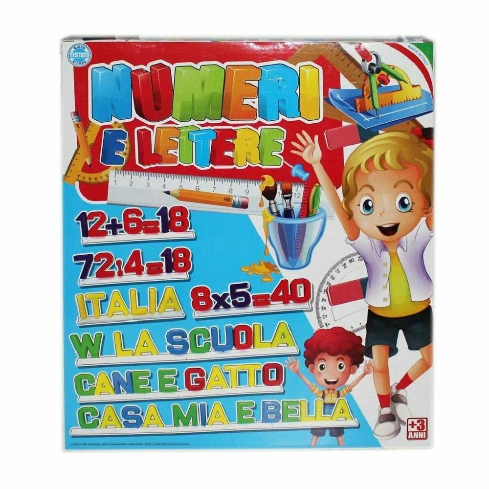 Trade Shop - Lettere E Numeri Imparare Giocattolo Gioco Educativo Didattico Per Bambini -
