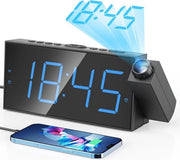 Proiettore di allarme con schermo da 7 pollici a schermo digitale e doppio allarme per camera da letto