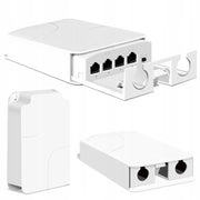 Ripetitore POE Esterno 1x IN 3x OUT – 10/100 Mbps, IP55, 30W, IEEE802.3af/at, VLAN | Estensione Rete fino a 100m