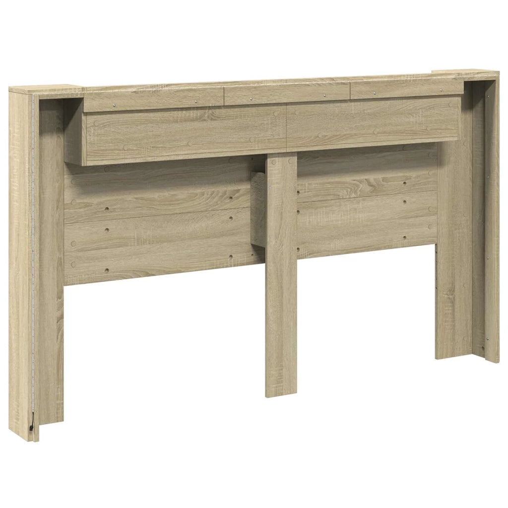 Testata con Mobile e LED Sonoma 180 x 16,5 x 103,5 cm