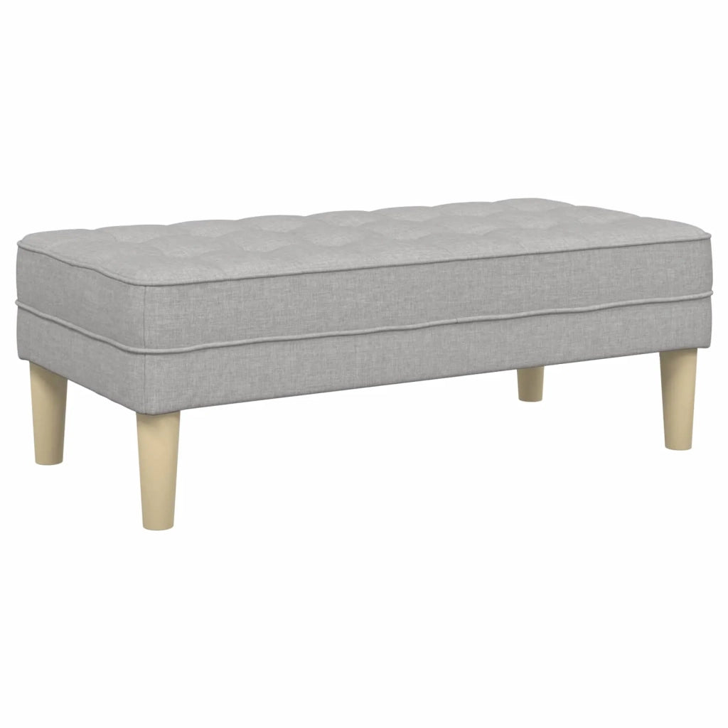 panchina con cuscino Grigio Nuvola 113 x 57 x 39 cm Tessuto 42001944