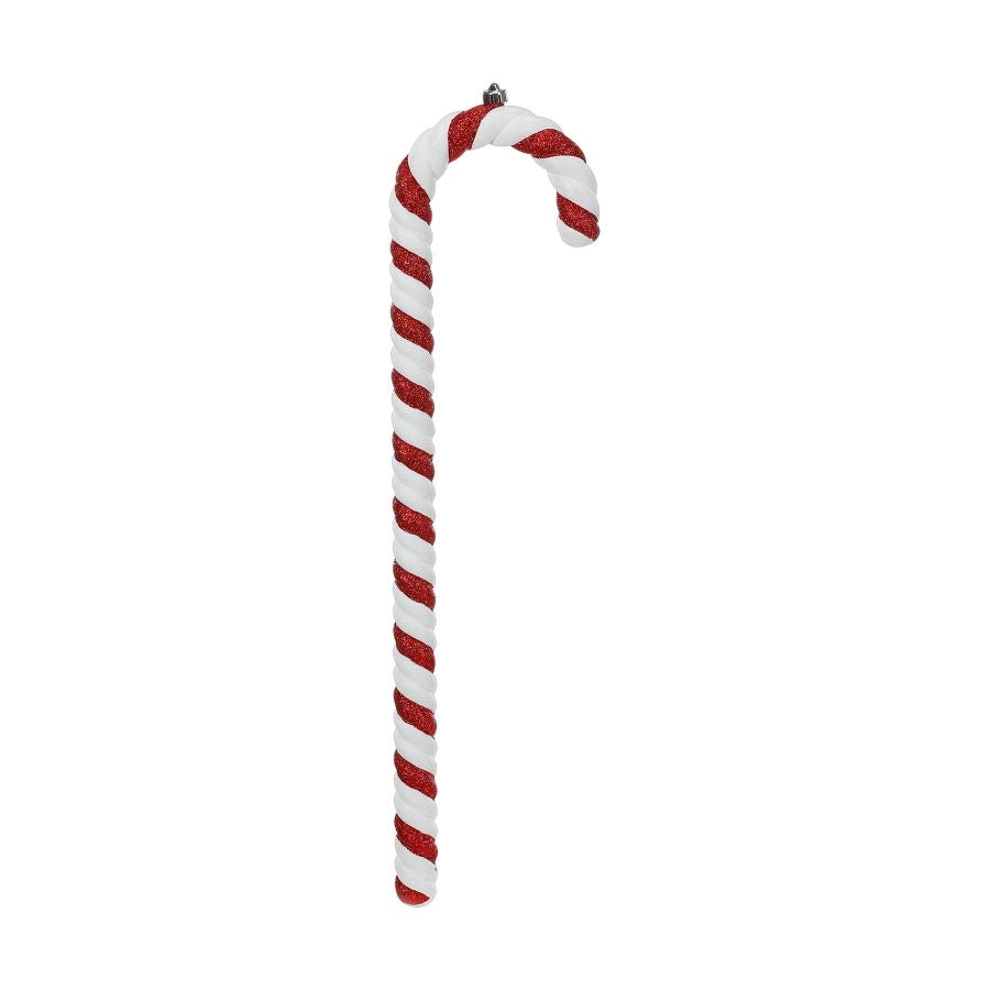 PENDENTE BASTONCINO DI ZUCCHERO ROSSO E BIANCO 62,5CM