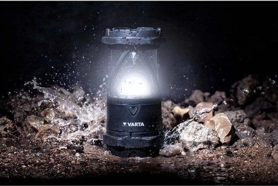 Lanterna LED COB Indistruttibile - impermeabile - assorbimento shock - alimentata da batterie AA Longlife - 10,2 x 12,2 x 34 cm