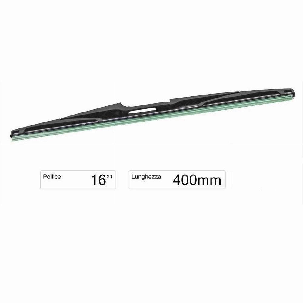 Trade Shop - Spazzola Tergi Posteriore Universale 16" / 400 Mm Lunotto Ricambi Per Auto -