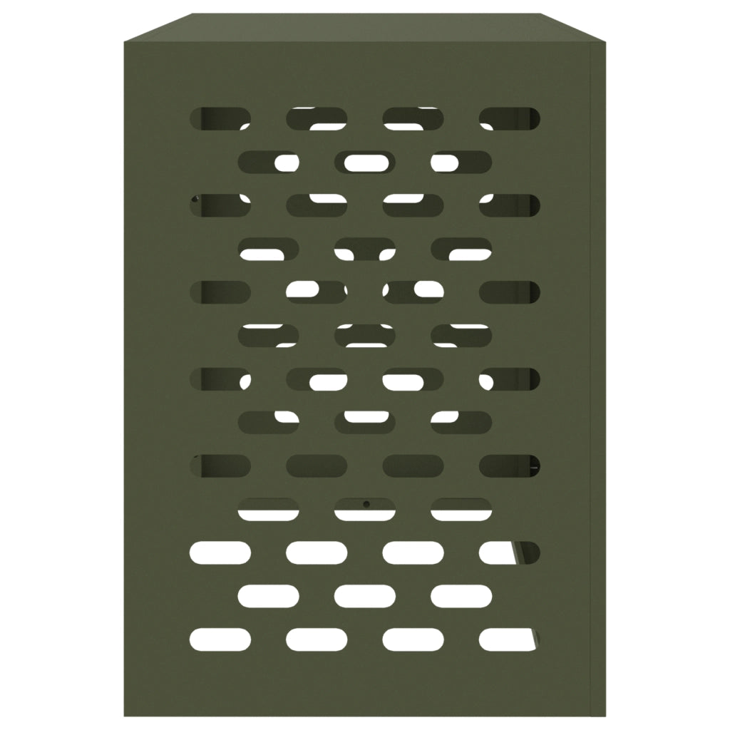 Cover per Condizionatore d'Aria Verde Oliva 100x50x70 cm Acciaio