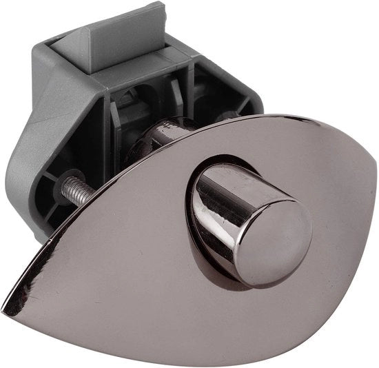 Accessori per serrature a pressione per porte in legno da 12 a 25 mm - a scorrimento zincato o in plastica - installazione semplice - 10 accessori inclusi - serratura per porte