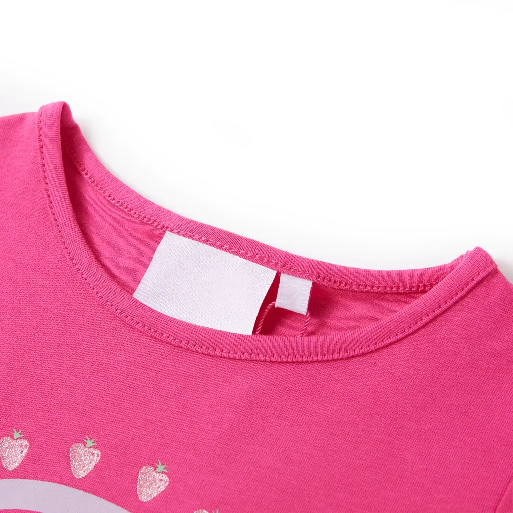 Maglietta da Bambina Rosa Scuro 128cod mxl 85462
