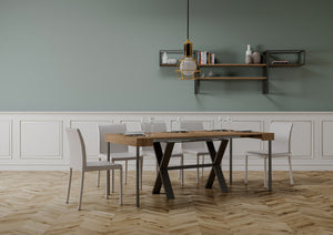 Consolle Allungabile 90-190x40x77 cm in Nobilitato Marrone