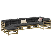 Set Divani da Giardino 7 pz in Legno Impregnato di Pino 3299544