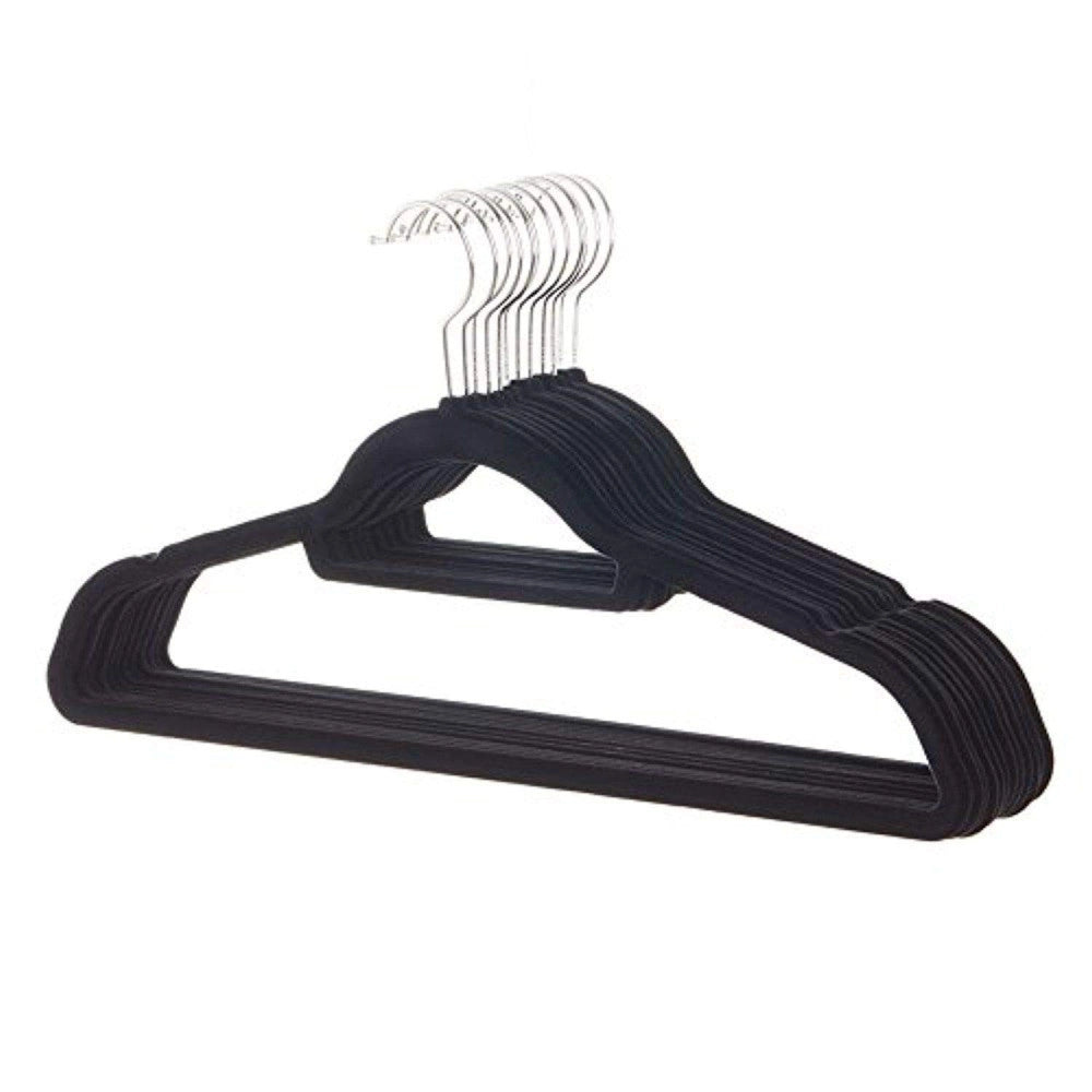 Trade Shop - Set 6 Pezzi Gruccia Grucce In Velluto Appendi Abiti Camicie Vestiti Salvaspazio -