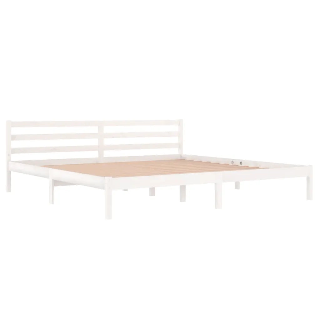 Giroletto in Legno Massello di Pino 200x200 cm Bianco cod mxl 64102