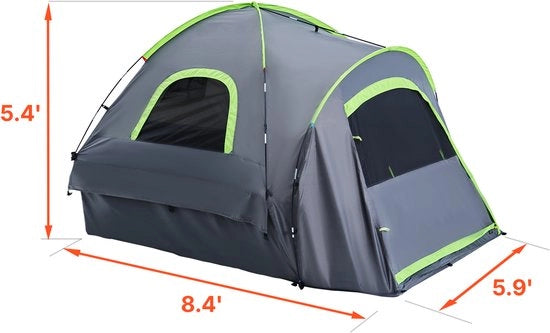 Tenda per Camper, 1,95 - 2,0 m, 2 - 3 Persone, Impermeabile PU2000, Finestre a Doppia Parete, Stabile con Tasca di Carico per Avventure in Campeggio