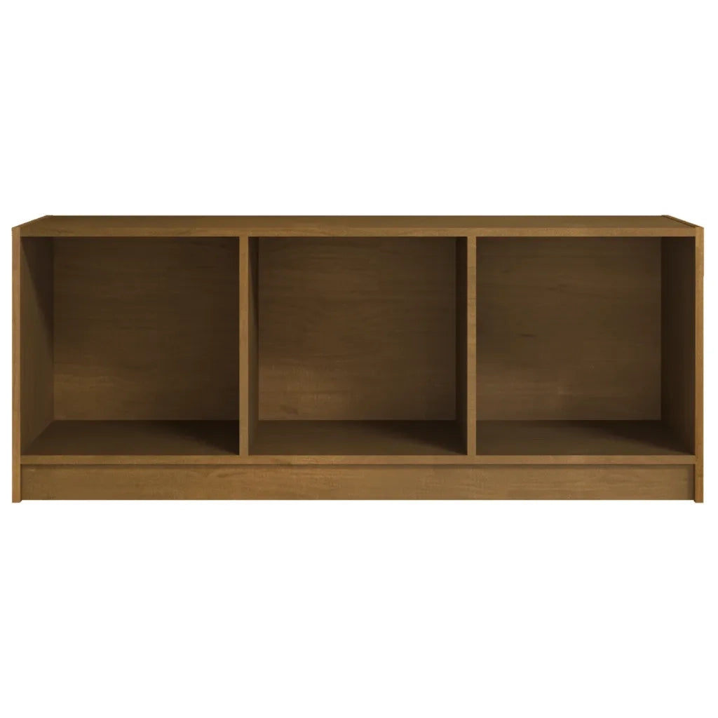 Mobile Porta TV Marrone Ambra 104x33x41 cm in Legno di Pino 809963