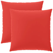 Federa 2 pcs HEERLEN Rosso 65 x 65 cm Poliestere 913029