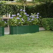 Letto Giardino Acciaio Zincato 152x40x36 cm Verde 318868
