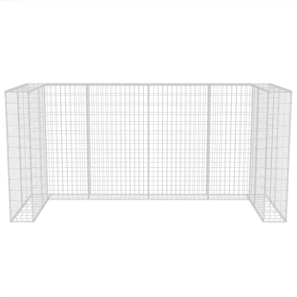 Gabbione in Rete in Acciaio per 3 Cassonetti 250x100x120 cm  cod mxl 53705