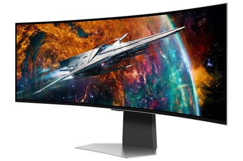 Samsung G95SC Monitor PC 124,5 cm (49") 5120 x 1440 Pixel Dual QHD OLED Argento