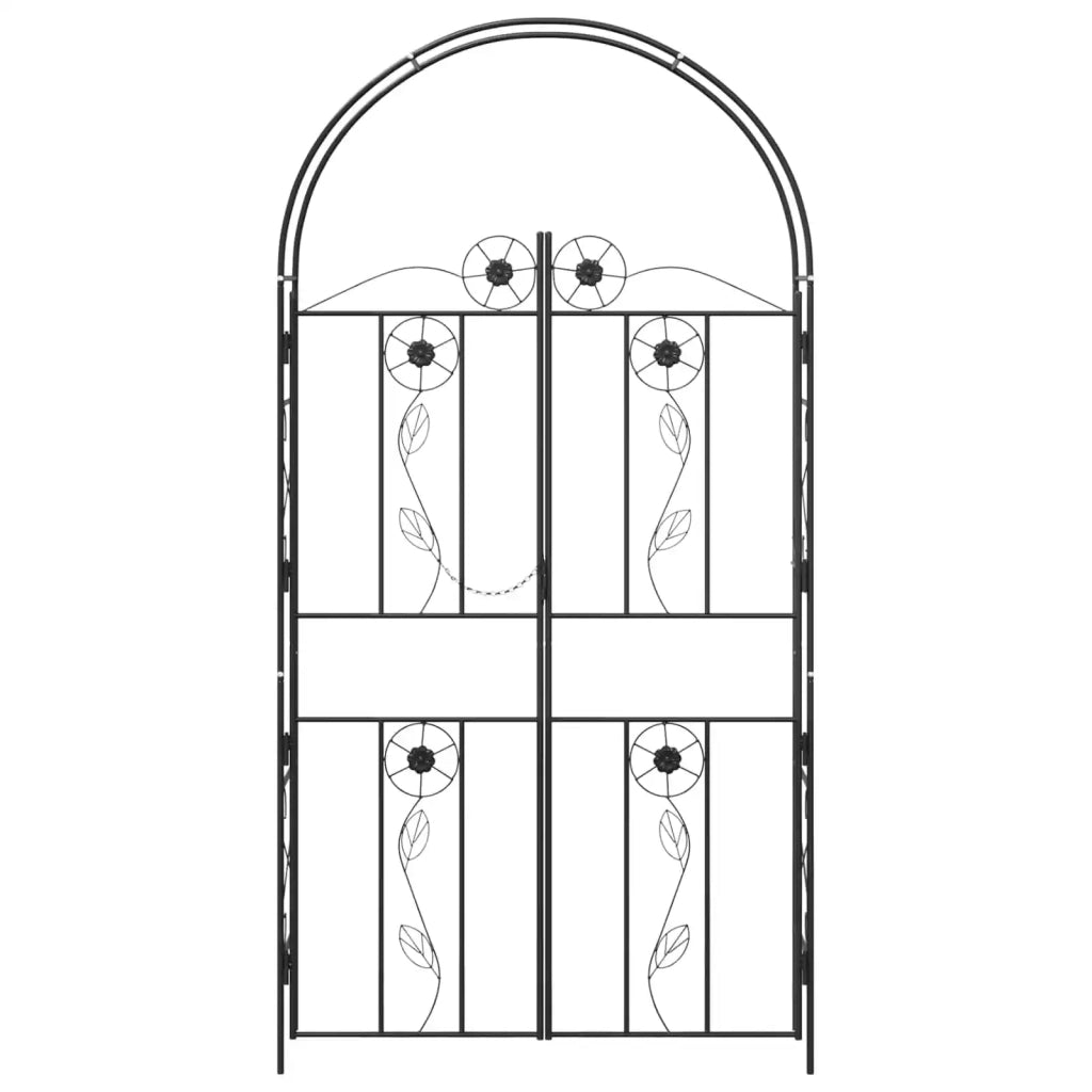 Arco da Giardino Tinta unita Nero 115 x 37 x 226 cm 42021348