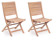 Set 2 Sedie da Giardino 50x59x91h cm Maryland