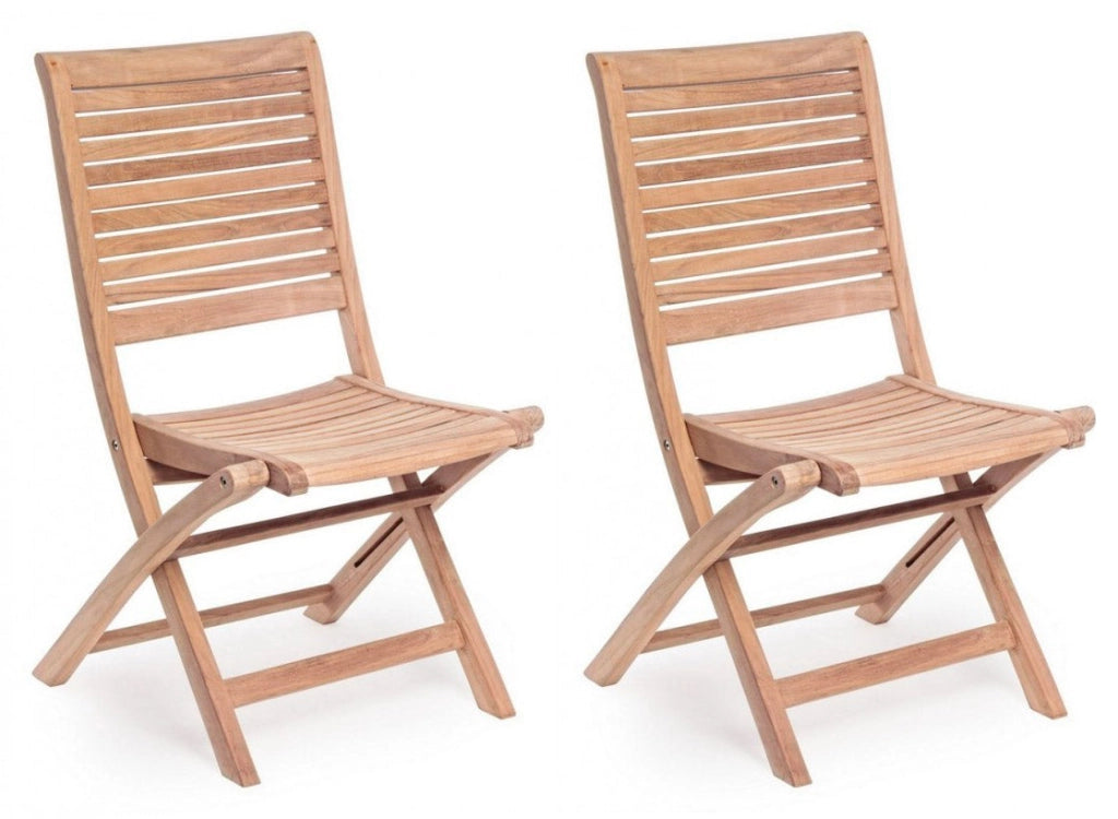 Set 2 Sedie da Giardino 50x59x91h cm Maryland