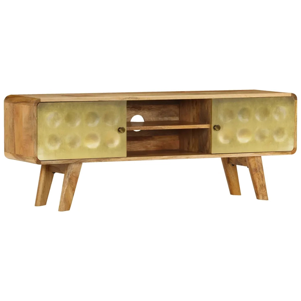 Mobile Porta TV in Legno Massello di Mango 120x30x45 cm cod mxl 58825
