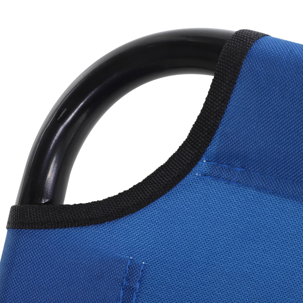 Poltrona reclinabile pieghevole 5 posizioni ¨C zephmum ¨C blu 188x56x28 cm