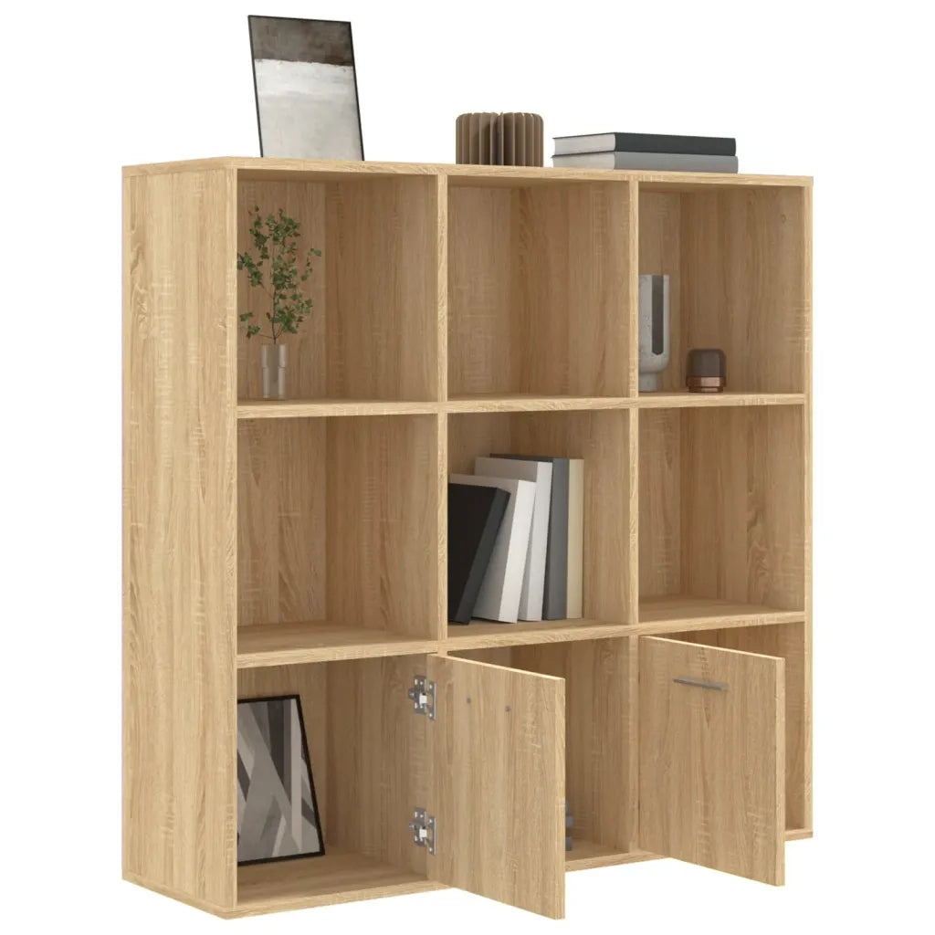 Libreria Rovere Sonoma 98x30x98 cm in Legno Multistrato 801119